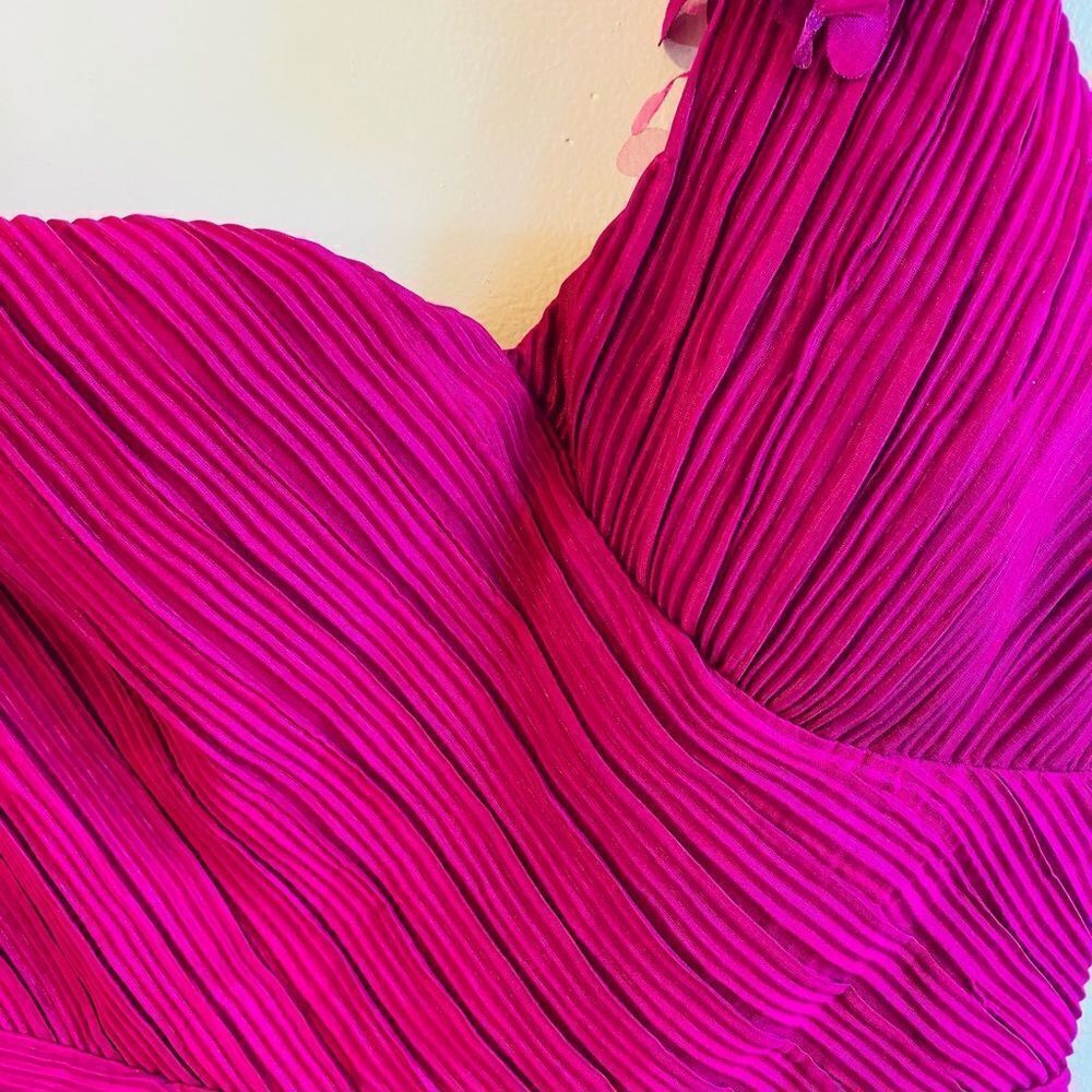 Romeo & Juliet Couture one shoulder fuchsia mini dress size S NWT - Picture 7 of 8